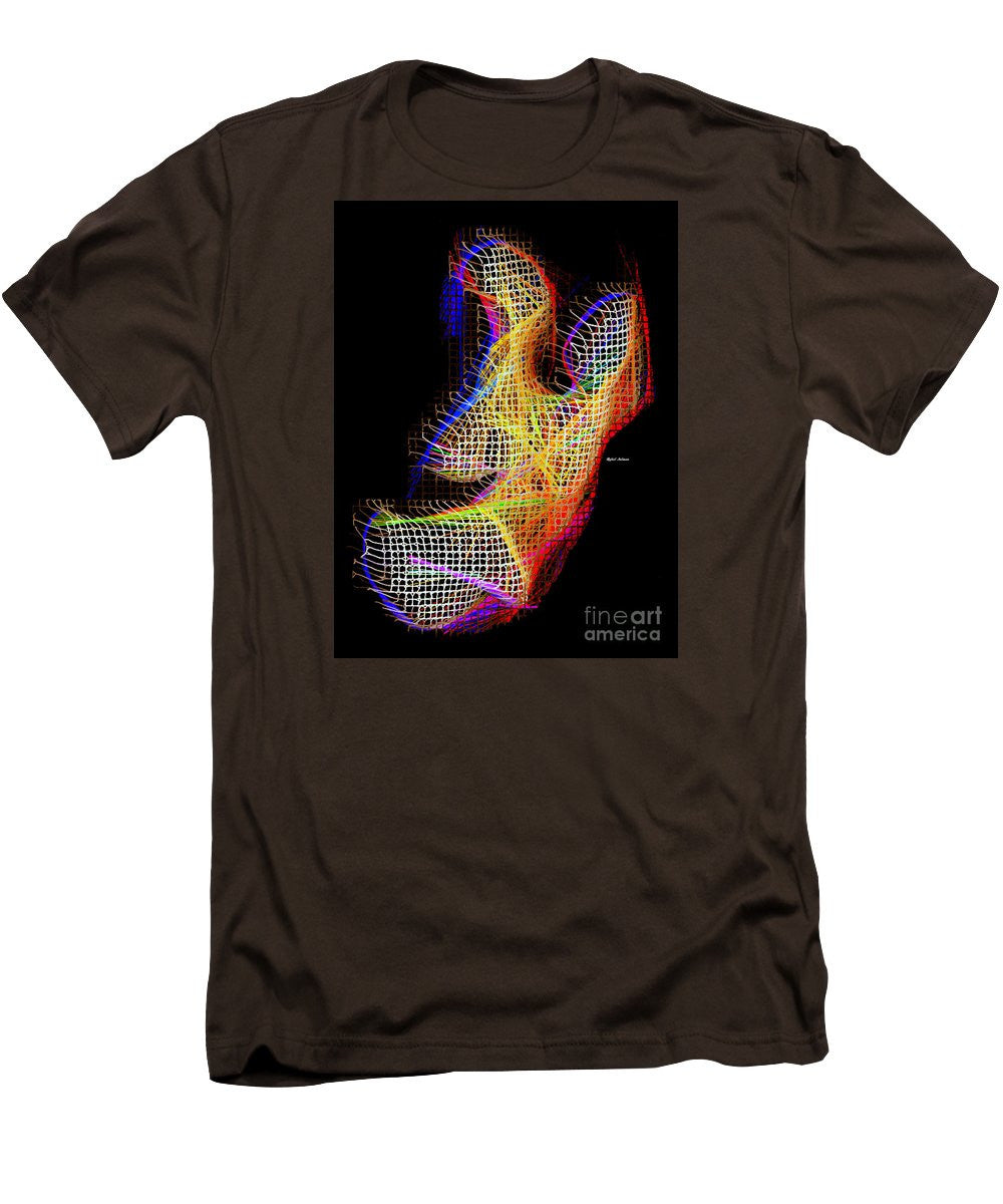 T-shirt pour homme (coupe ajustée) - 3D abstrait