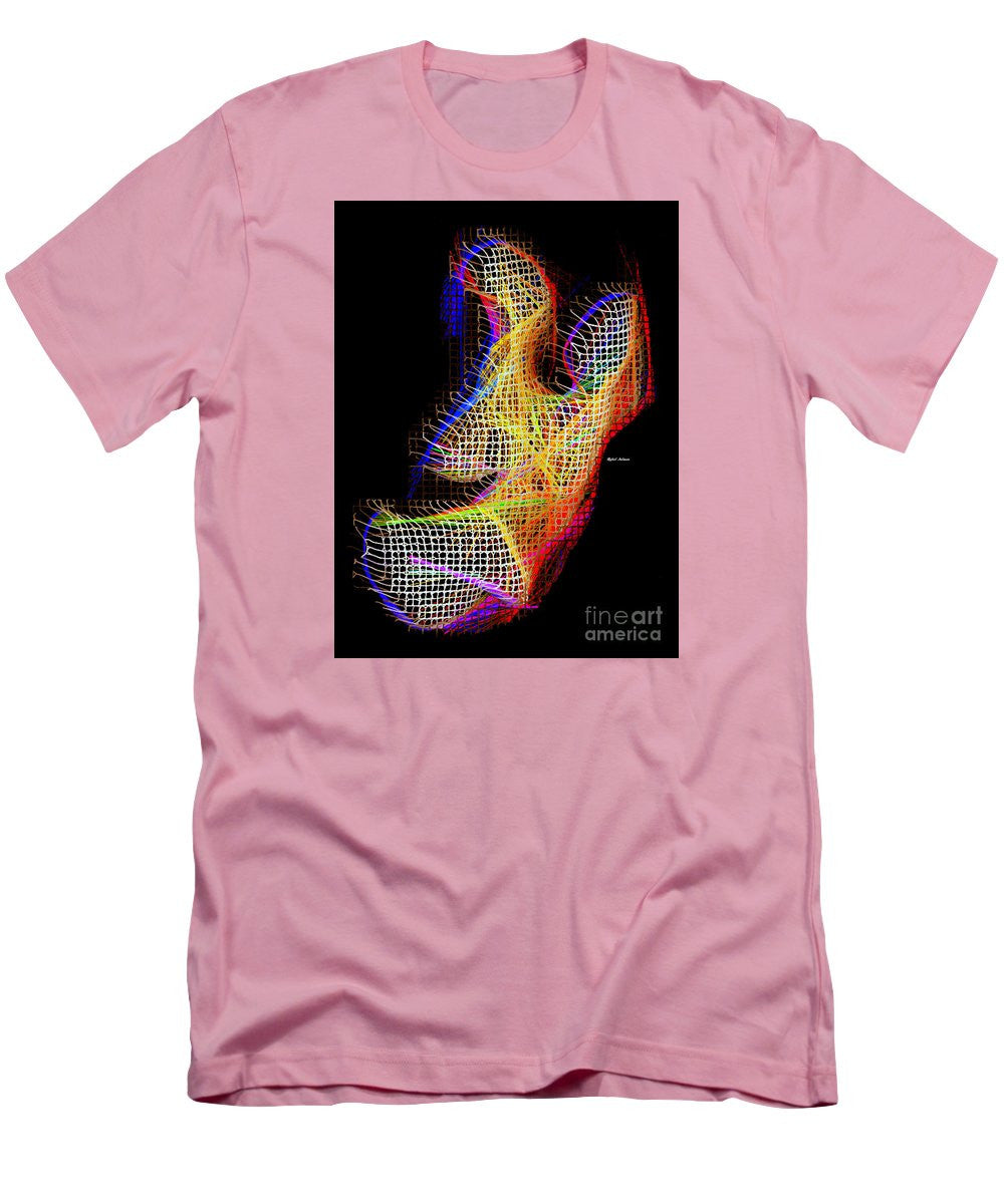 T-shirt pour homme (coupe ajustée) - 3D abstrait