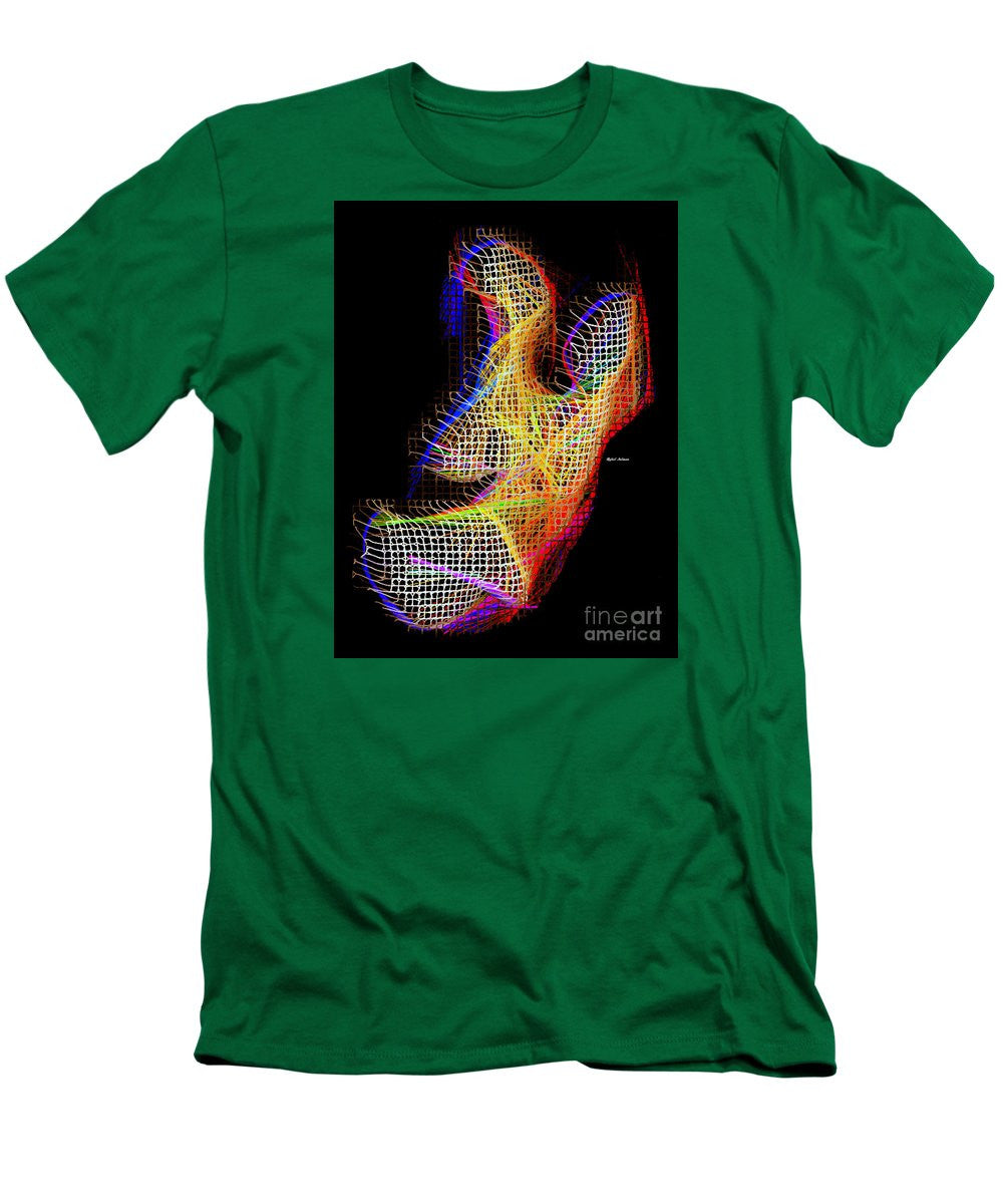 T-shirt pour homme (coupe ajustée) - 3D abstrait