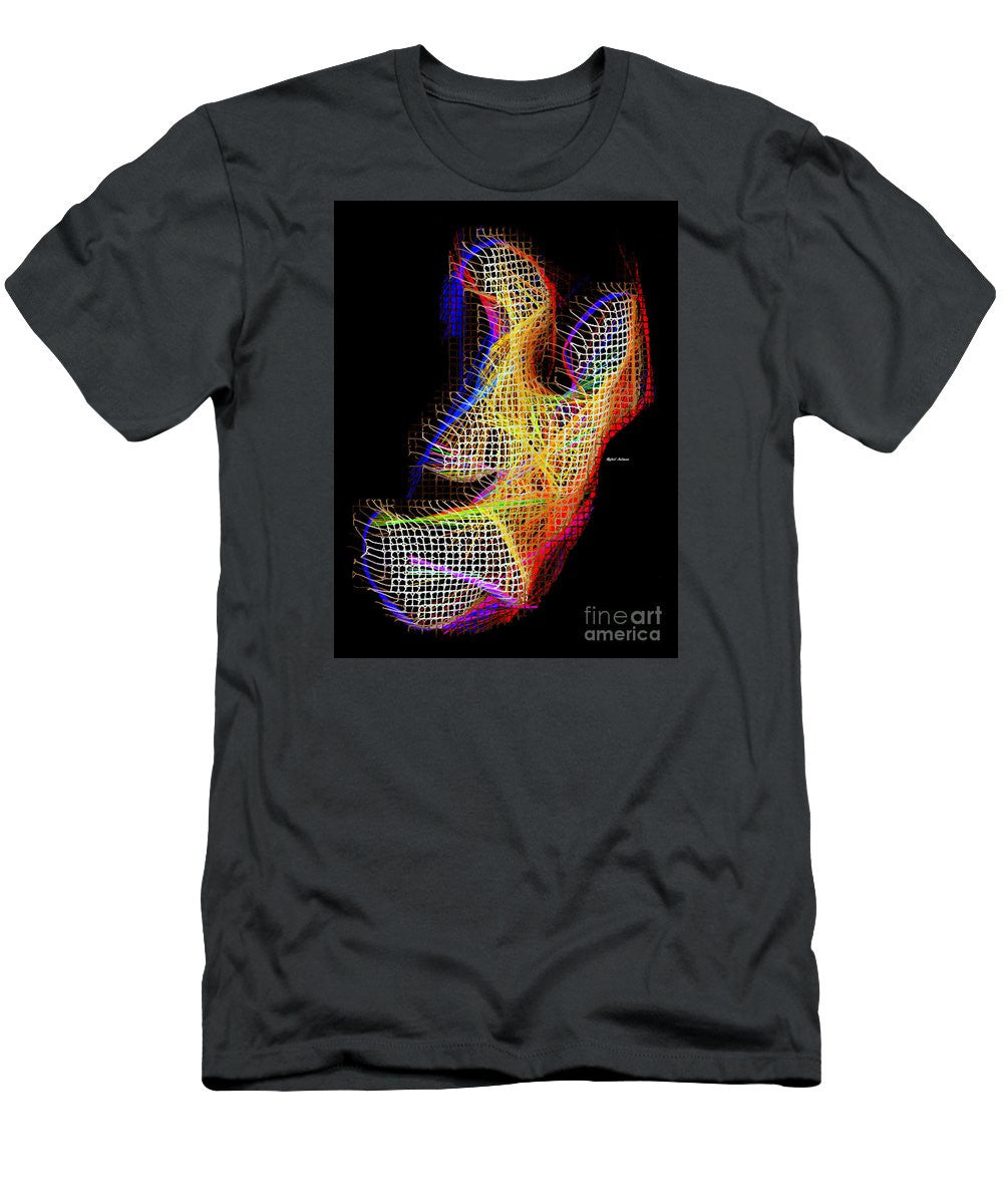 T-shirt pour homme (coupe ajustée) - 3D abstrait