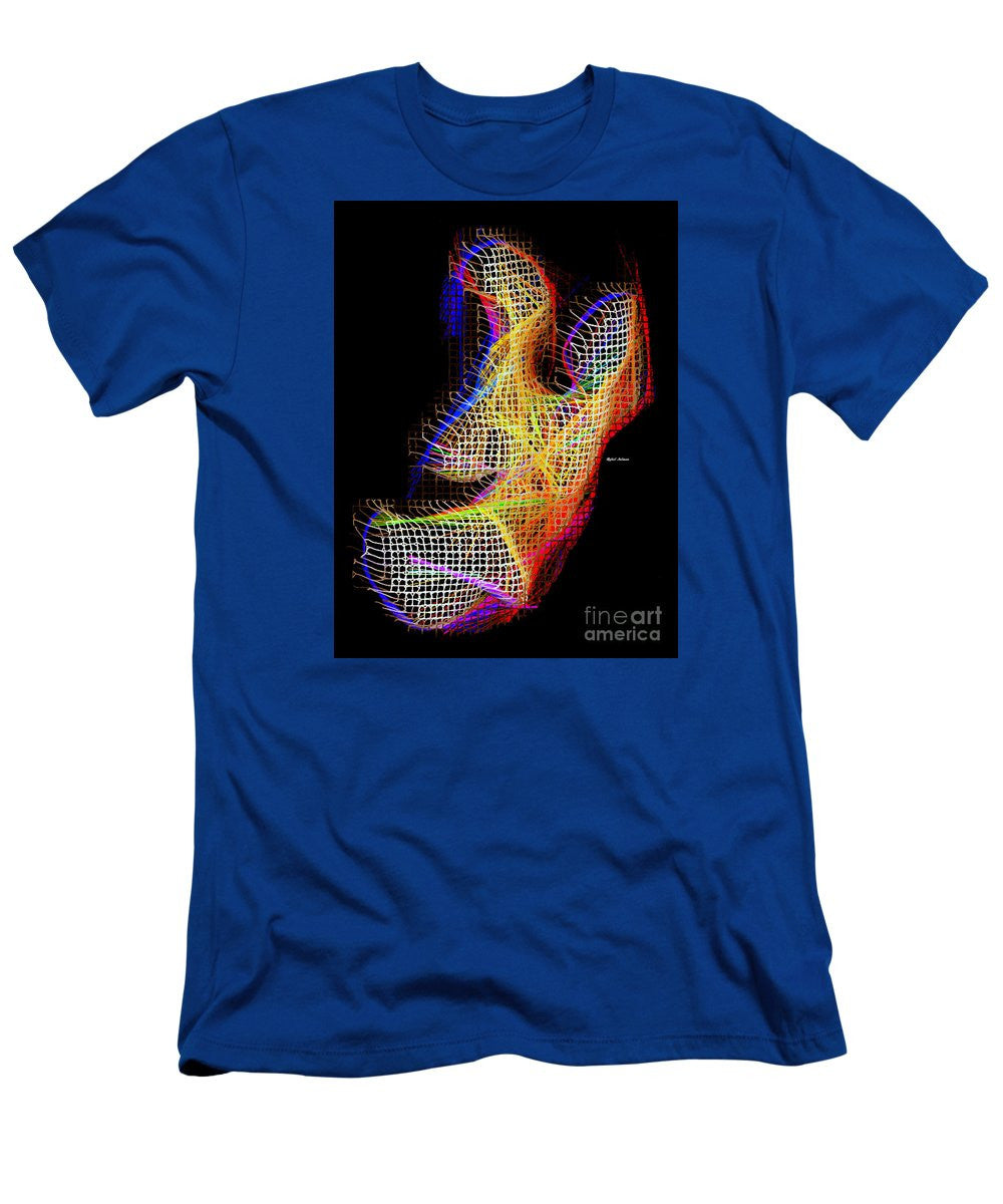 T-shirt pour homme (coupe ajustée) - 3D abstrait