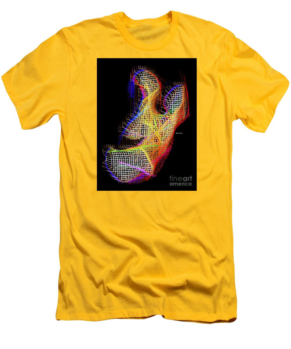 T-shirt pour homme (coupe ajustée) - 3D abstrait