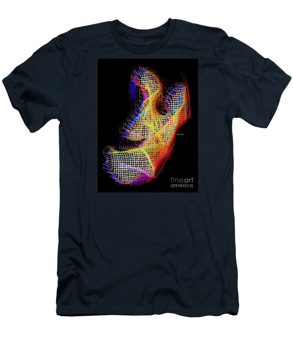 T-shirt pour homme (coupe ajustée) - 3D abstrait