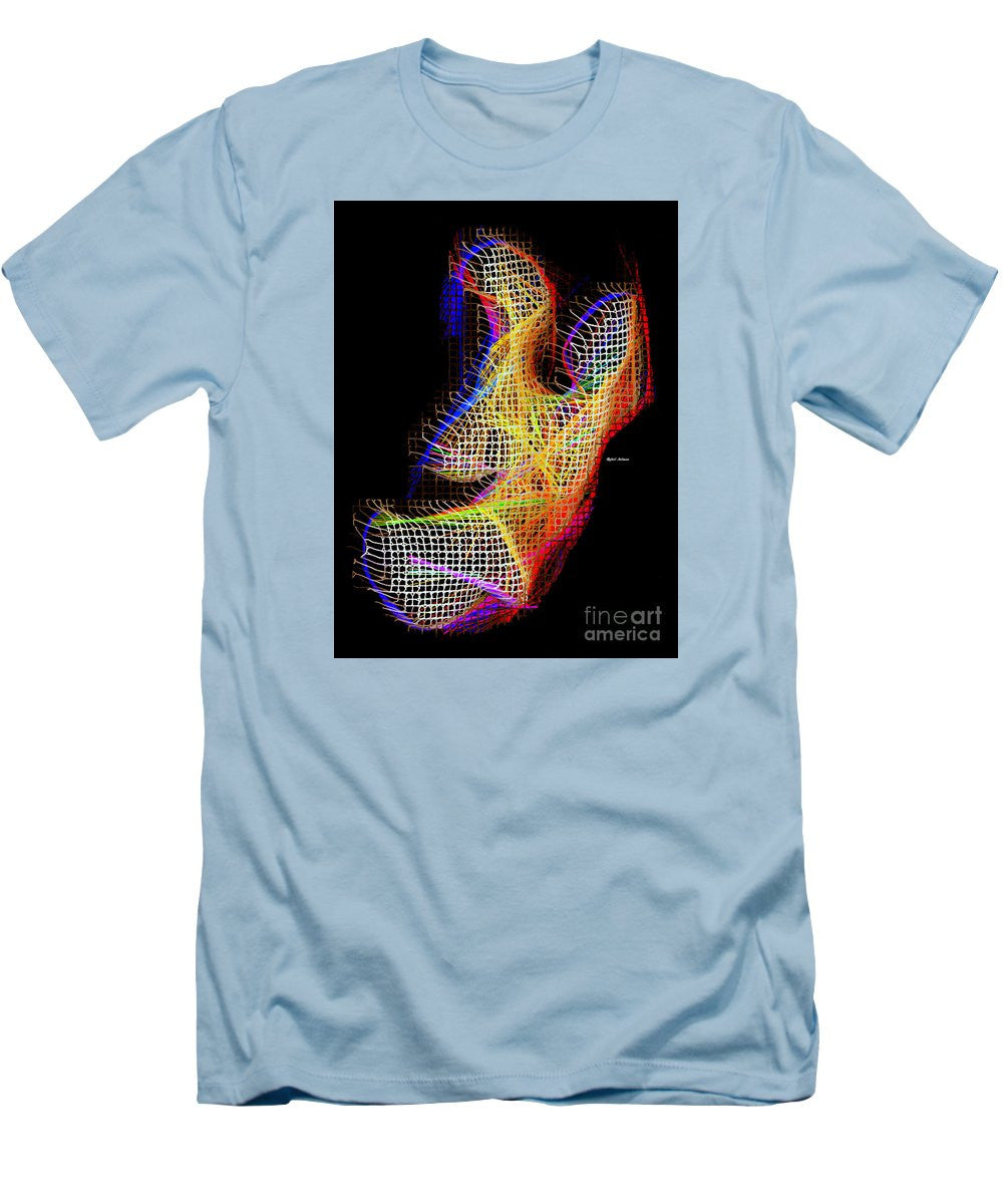 T-shirt pour homme (coupe ajustée) - 3D abstrait