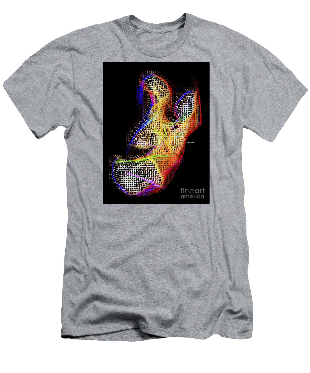 T-shirt pour homme (coupe ajustée) - 3D abstrait