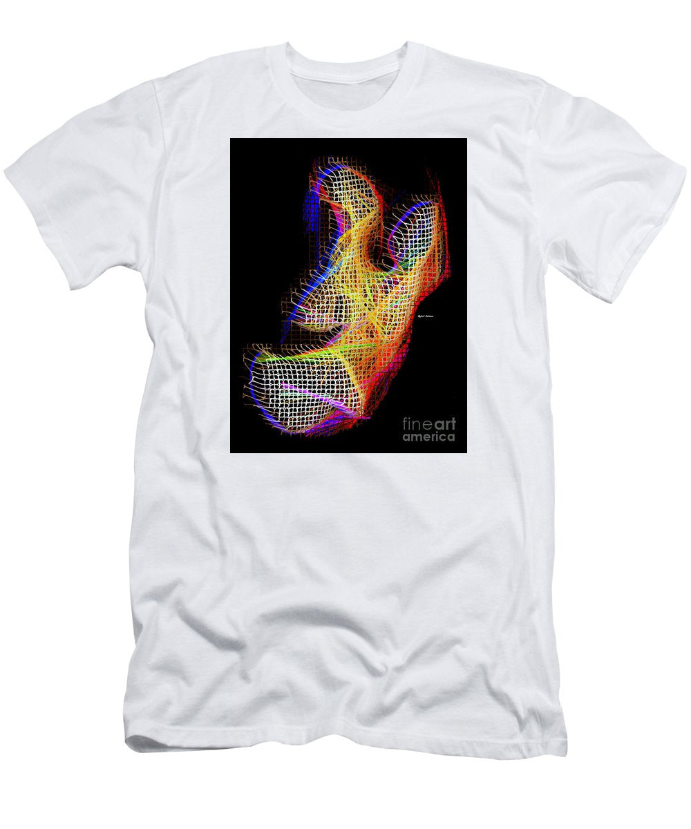 T-shirt pour homme (coupe ajustée) - 3D abstrait