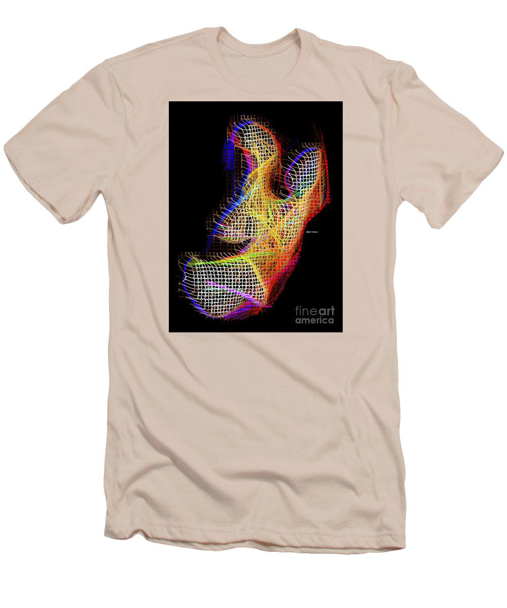 T-shirt pour homme (coupe ajustée) - 3D abstrait