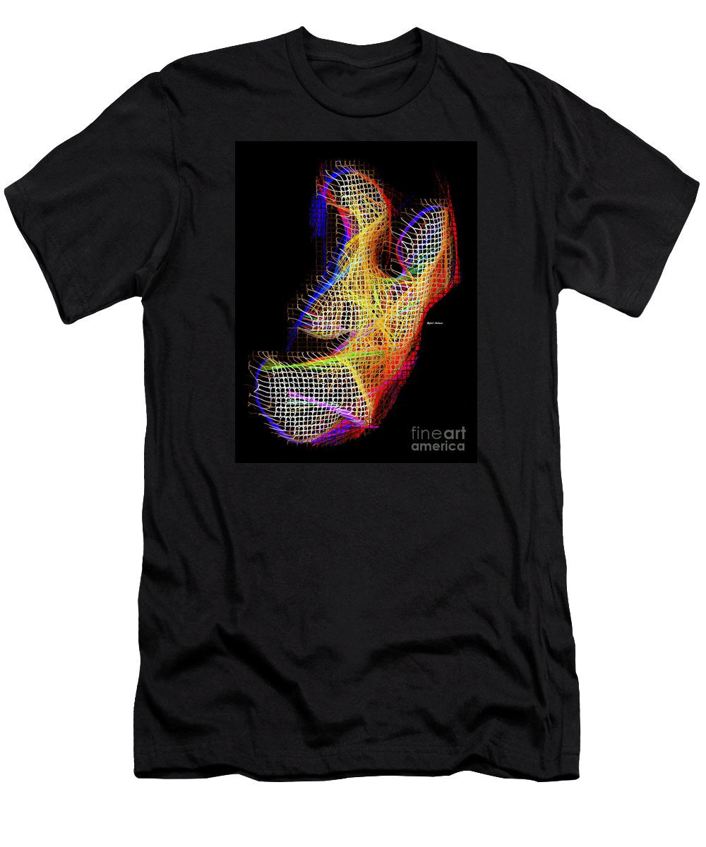 T-shirt pour homme (coupe ajustée) - 3D abstrait