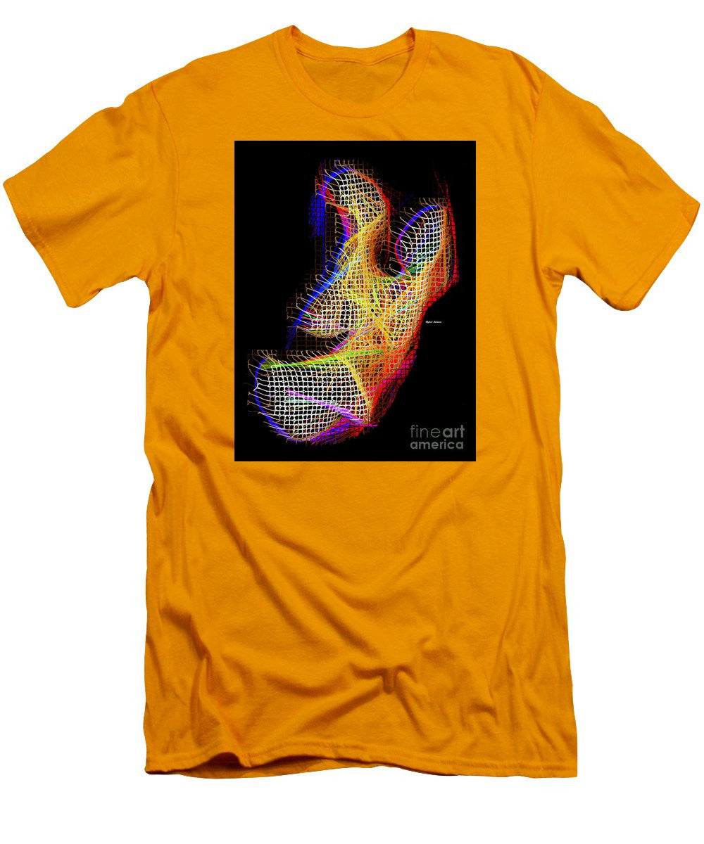 T-shirt pour homme (coupe ajustée) - 3D abstrait