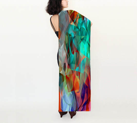 Abstract 3540 Long Square Scarf