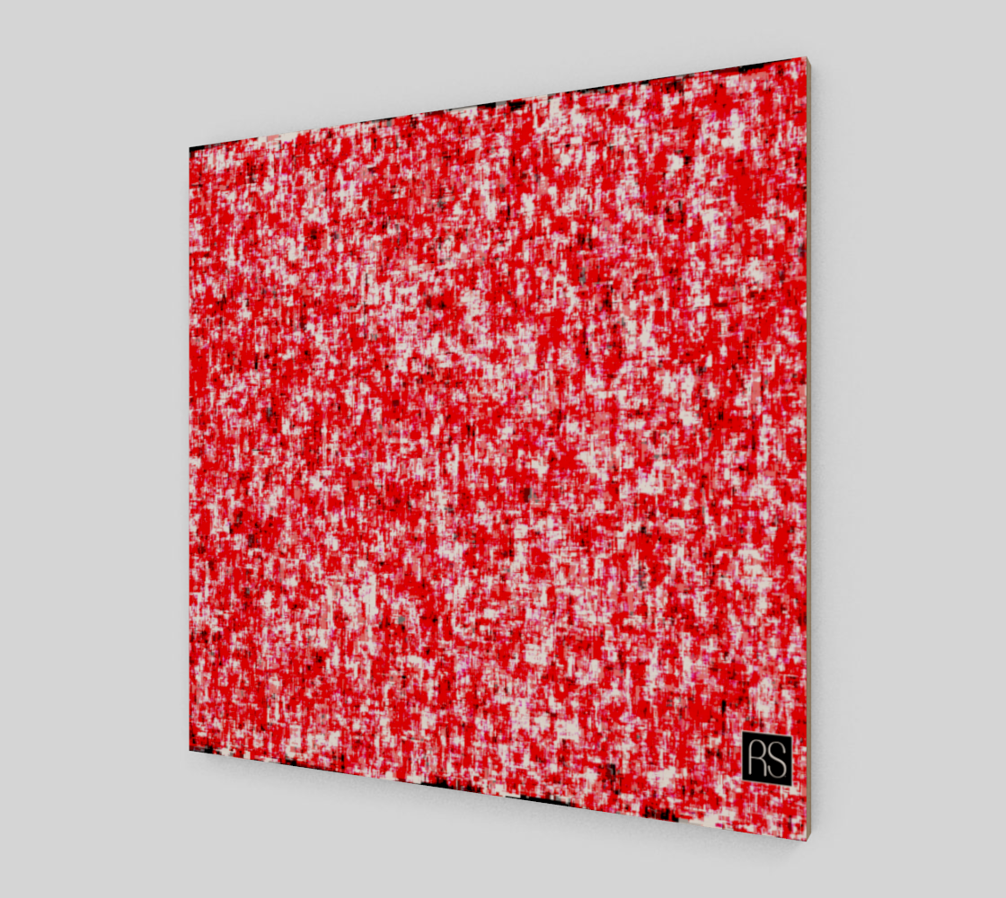 Abstract in Red and White Art Print