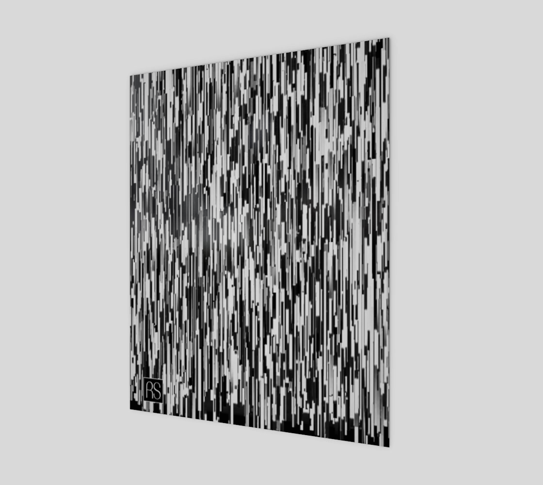 Abstract in Black and White Poster 11" x 14"