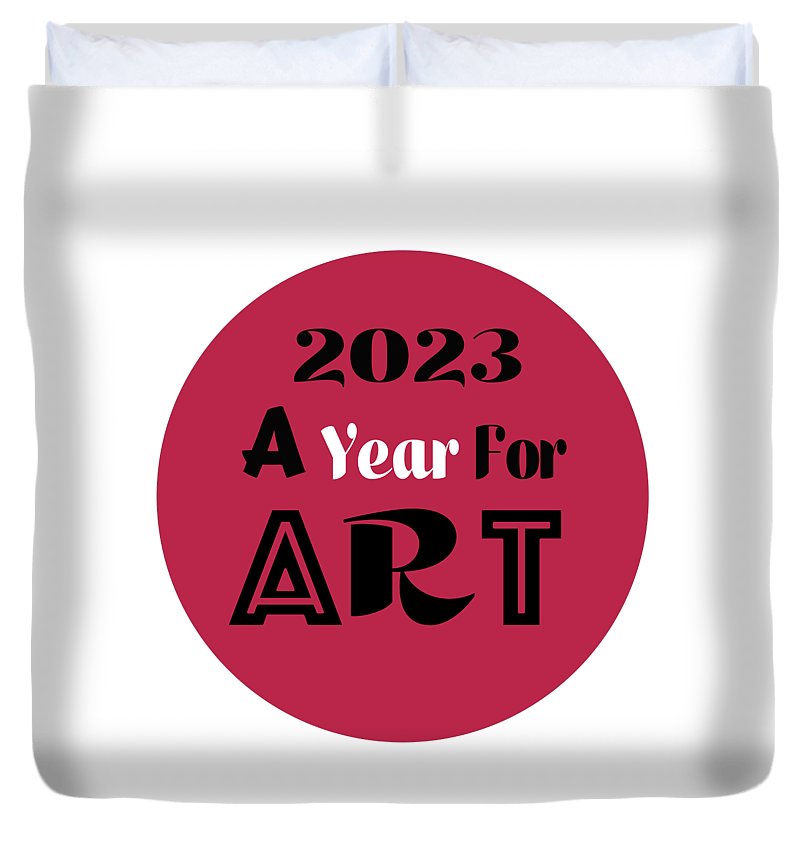 A Year For Art - Viva Magenta - Duvet Cover