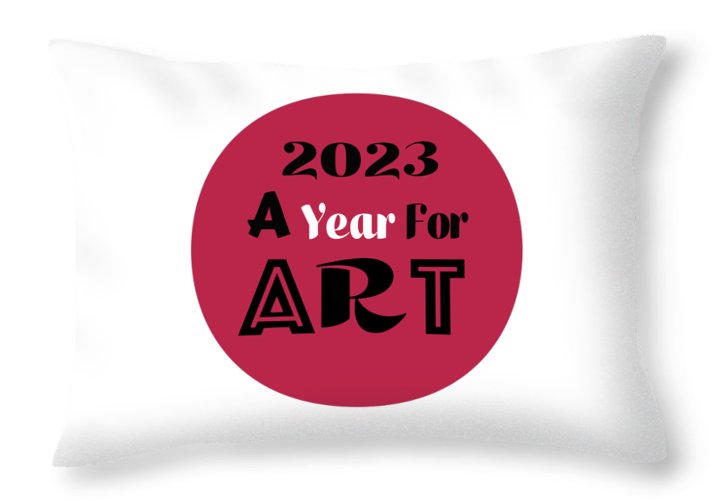 A Year For Art - Viva Magenta - Throw Pillow