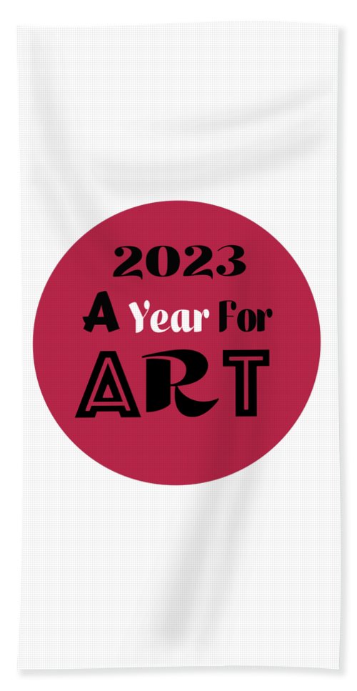 A Year For Art - Viva Magenta - Bath Towel