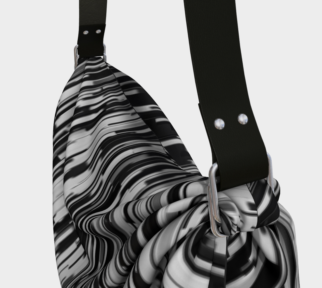 Abstract in Black and White Origami Tote