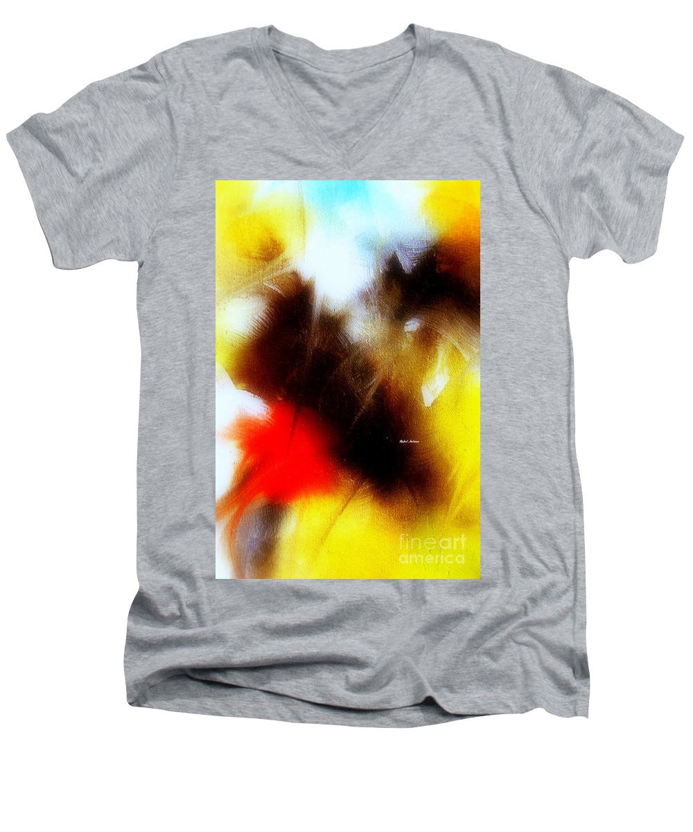 Men's V-Neck T-Shirt - Abstract 006
