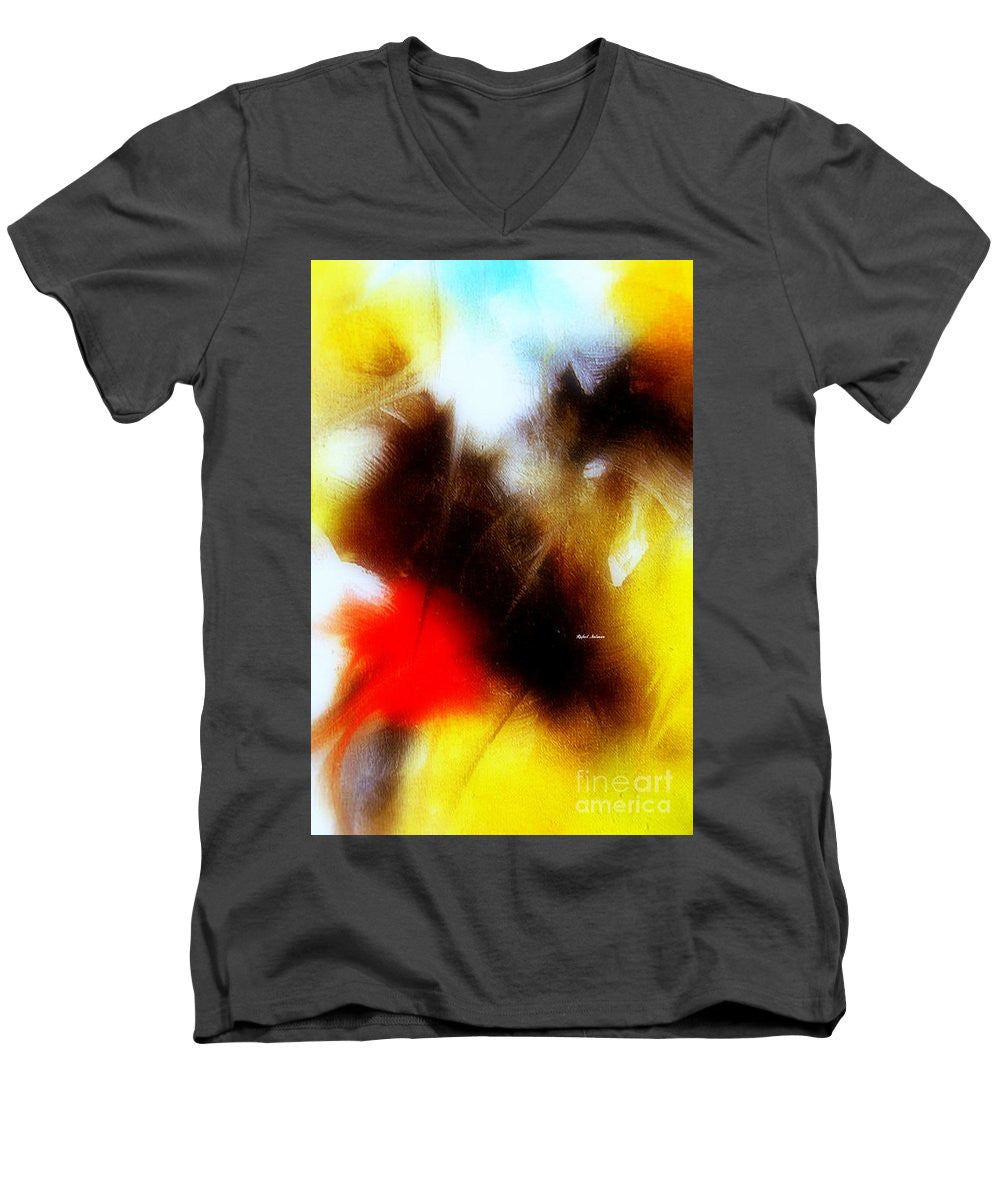 Men's V-Neck T-Shirt - Abstract 006