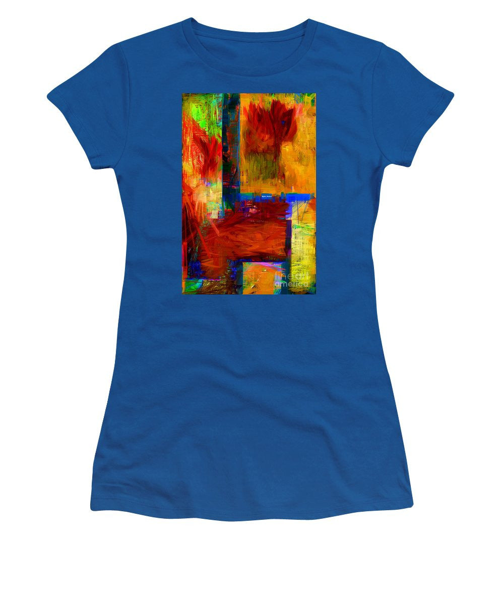 T-shirt pour femme (coupe junior) - Abstrait 0119