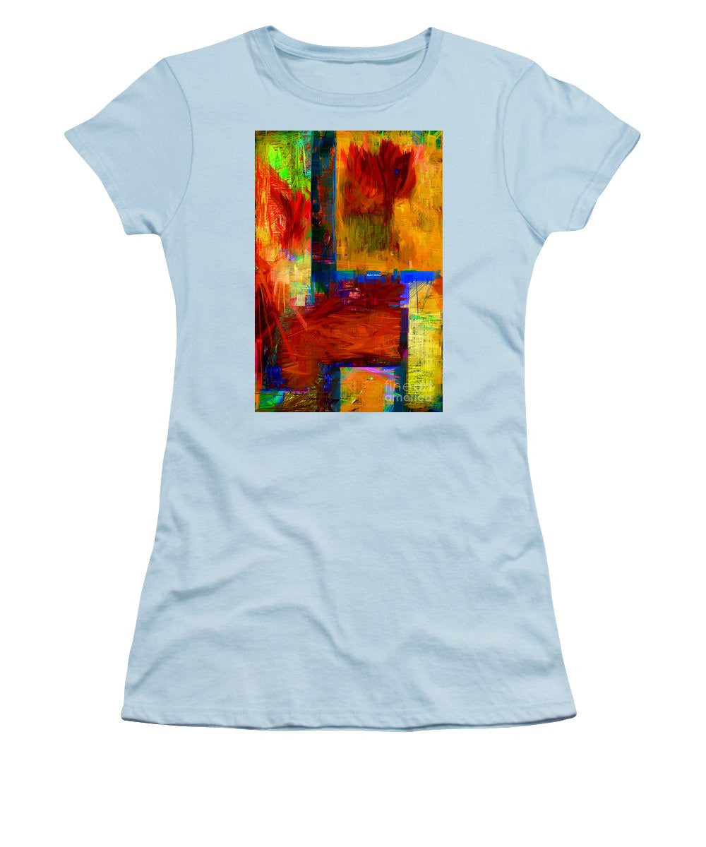 T-shirt pour femme (coupe junior) - Abstrait 0119