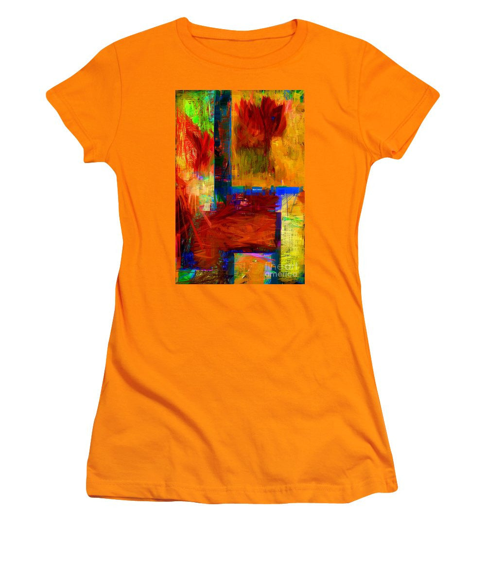 T-shirt pour femme (coupe junior) - Abstrait 0119