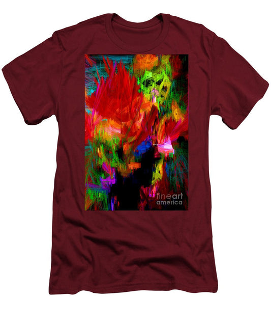 T-shirt pour homme (coupe ajustée) - Abstrait 0140