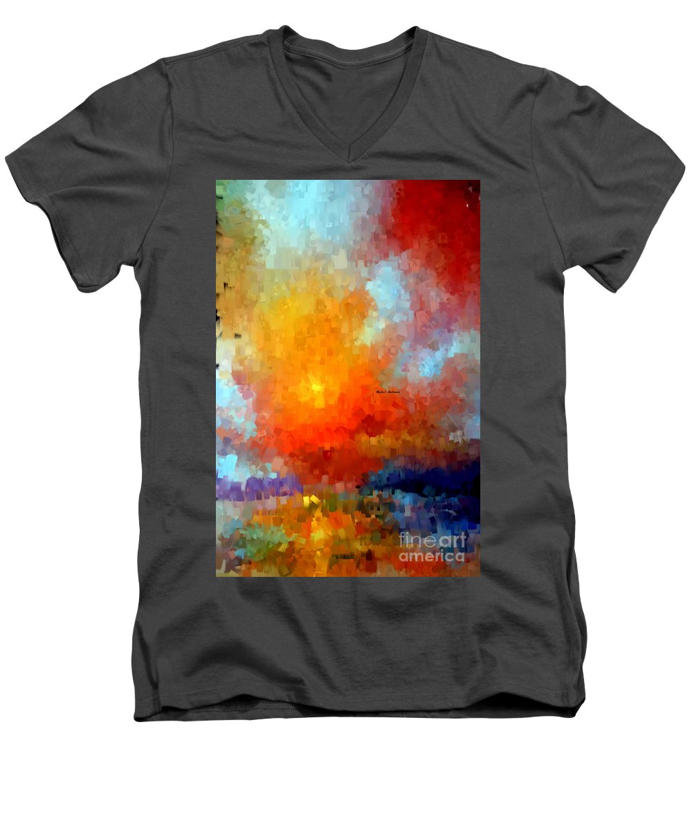 Abstract 028 - Men's V-Neck T-Shirt