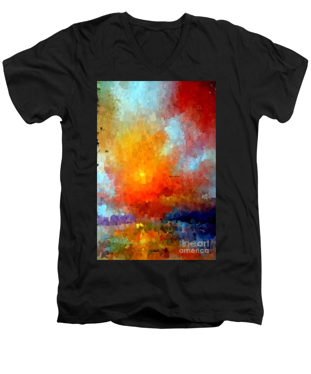 Abstract 028 - Men's V-Neck T-Shirt