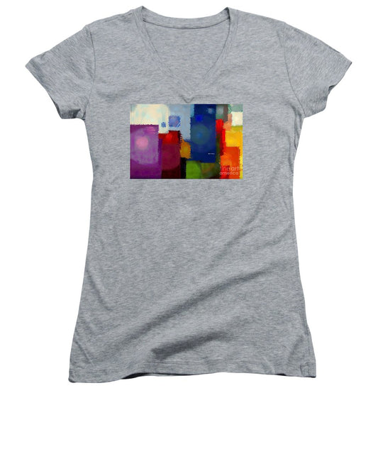 Abstract 1902 - Women's V-Neck T-Shirt