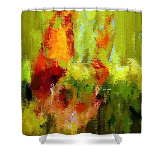Abstract 1909 L - Shower Curtain