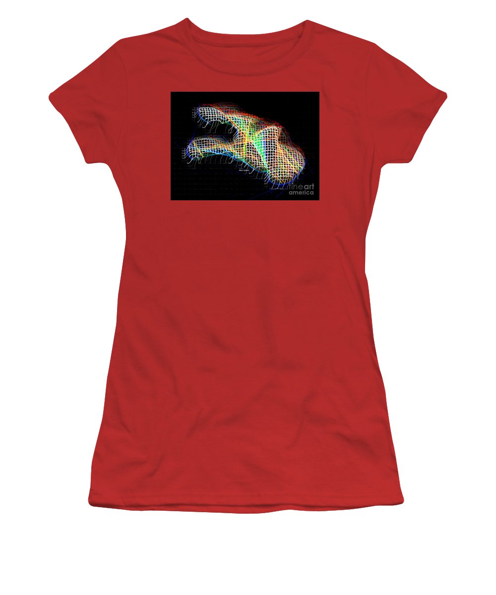 Résumé 3d 0790 - T-shirt pour femme (coupe athlétique)