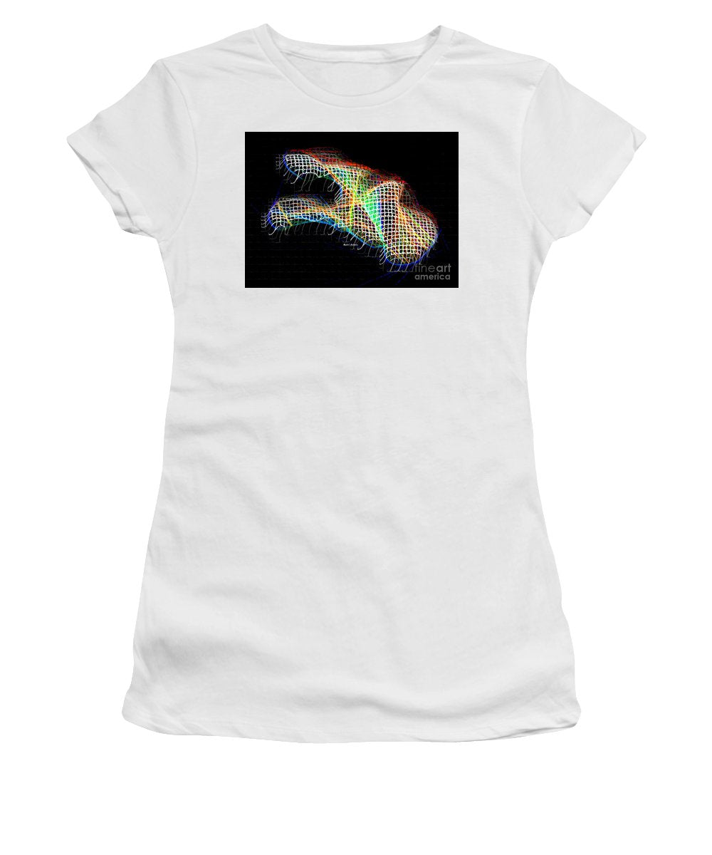 Résumé 3d 0790 - T-shirt pour femme (coupe athlétique)