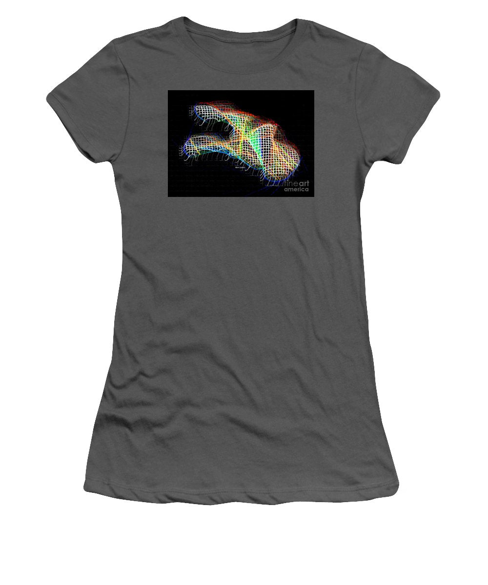 Résumé 3d 0790 - T-shirt pour femme (coupe athlétique)