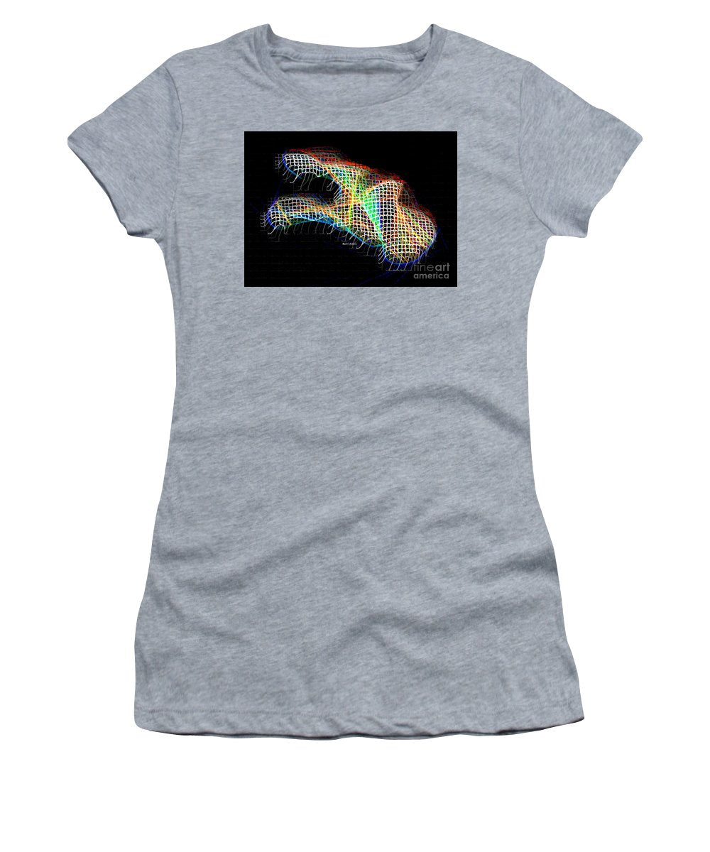 Résumé 3d 0790 - T-shirt pour femme (coupe athlétique)