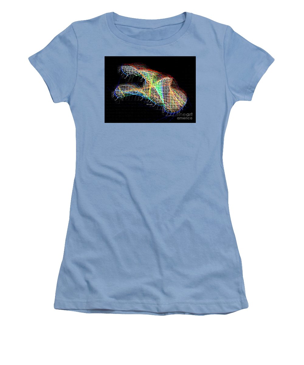 Résumé 3d 0790 - T-shirt pour femme (coupe athlétique)