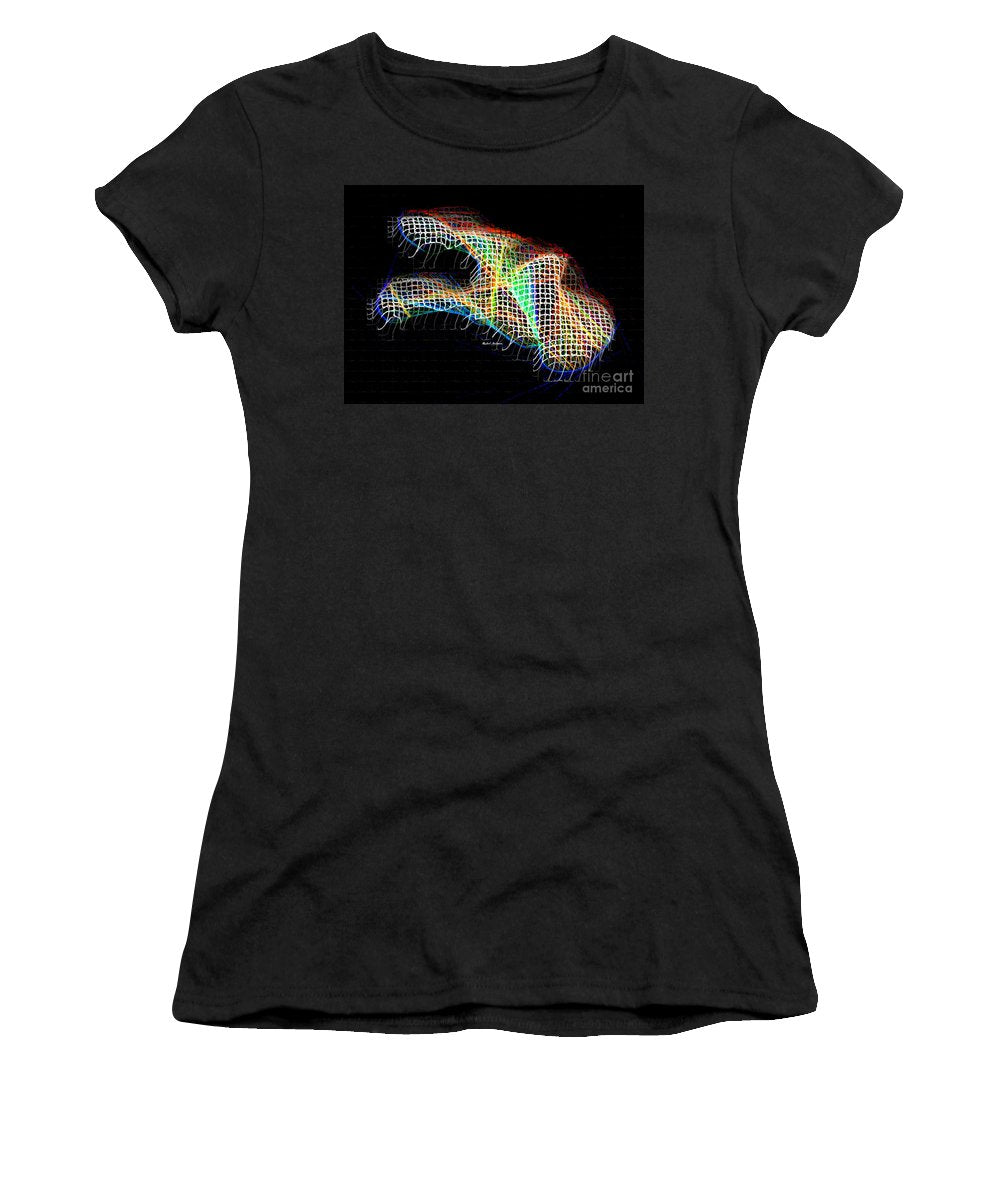 Résumé 3d 0790 - T-shirt pour femme (coupe athlétique)