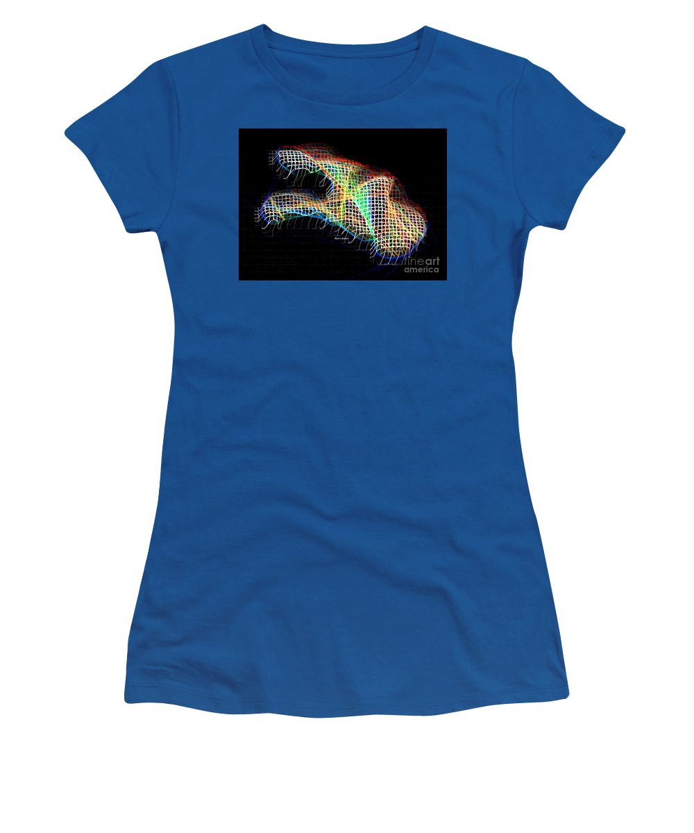 Résumé 3d 0790 - T-shirt pour femme (coupe athlétique)