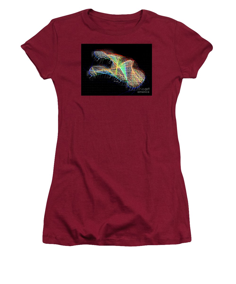 Résumé 3d 0790 - T-shirt pour femme (coupe athlétique)