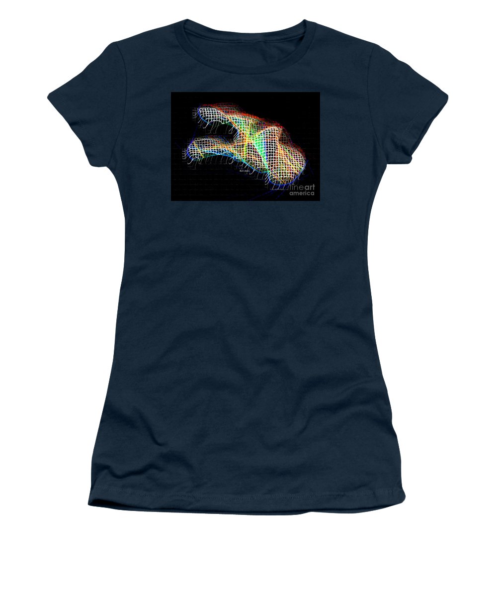 Résumé 3d 0790 - T-shirt pour femme (coupe athlétique)