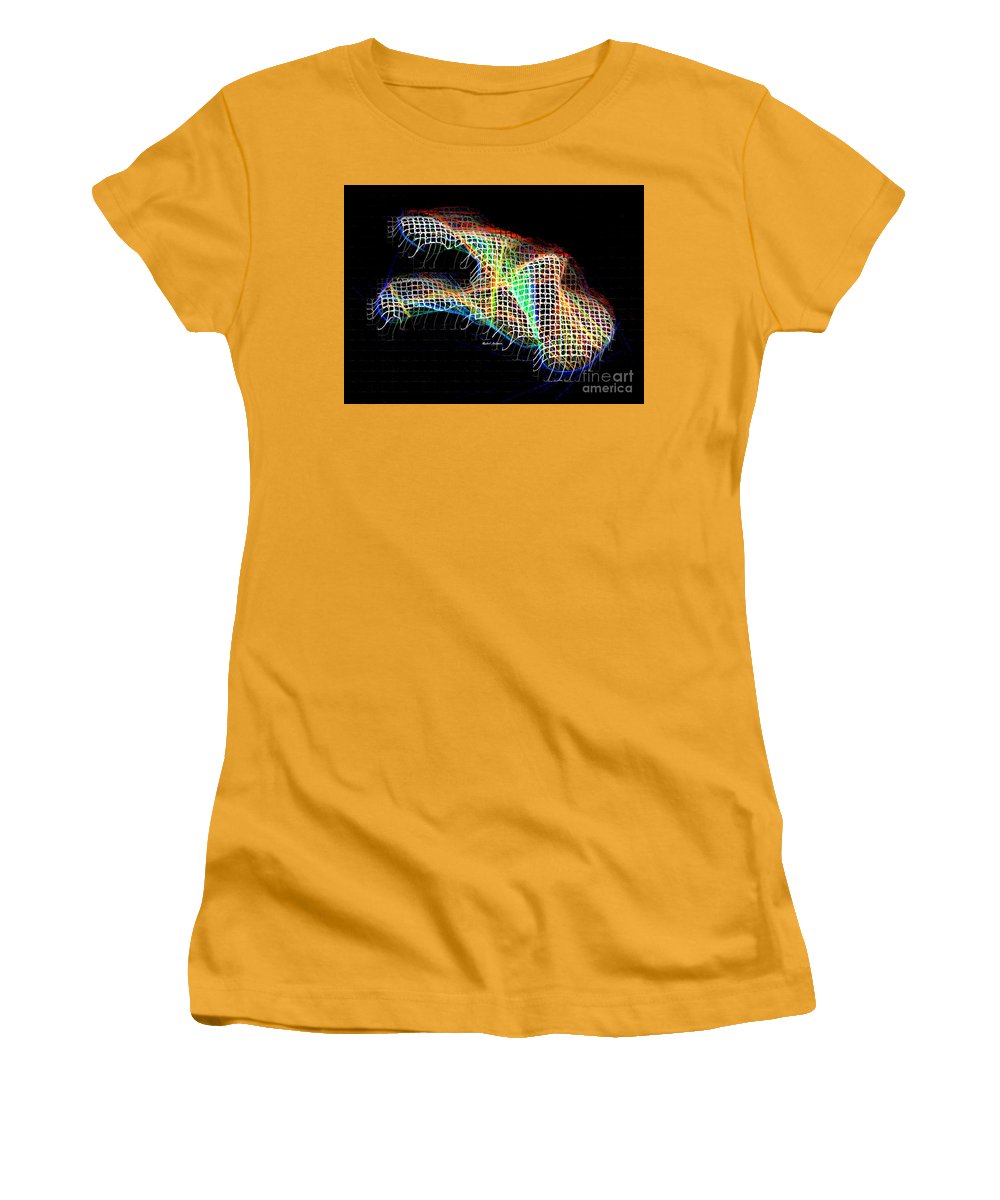 Résumé 3d 0790 - T-shirt pour femme (coupe athlétique)