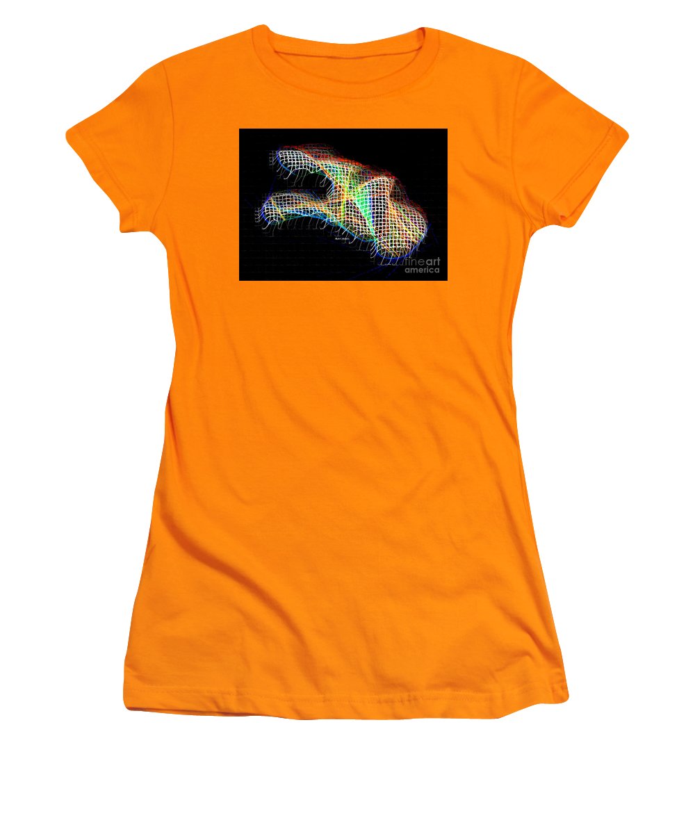 Résumé 3d 0790 - T-shirt pour femme (coupe athlétique)