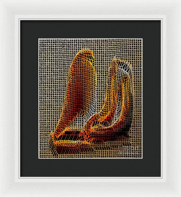 Framed Print - Abstract 3d Sculpture