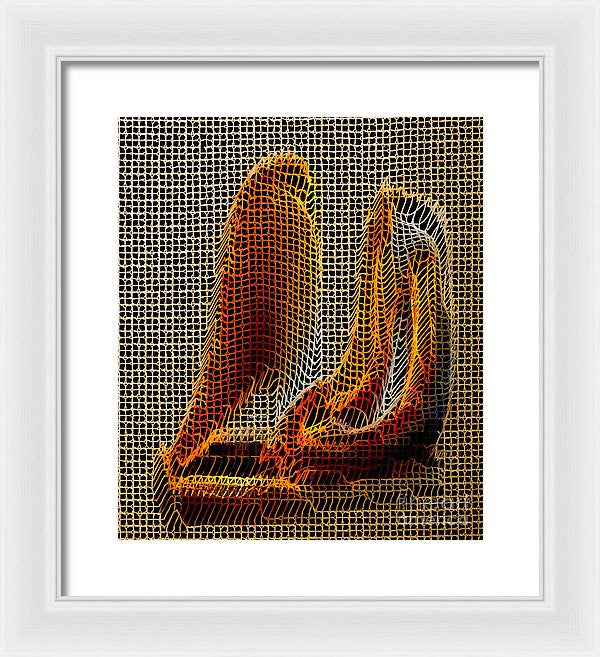 Framed Print - Abstract 3d Sculpture