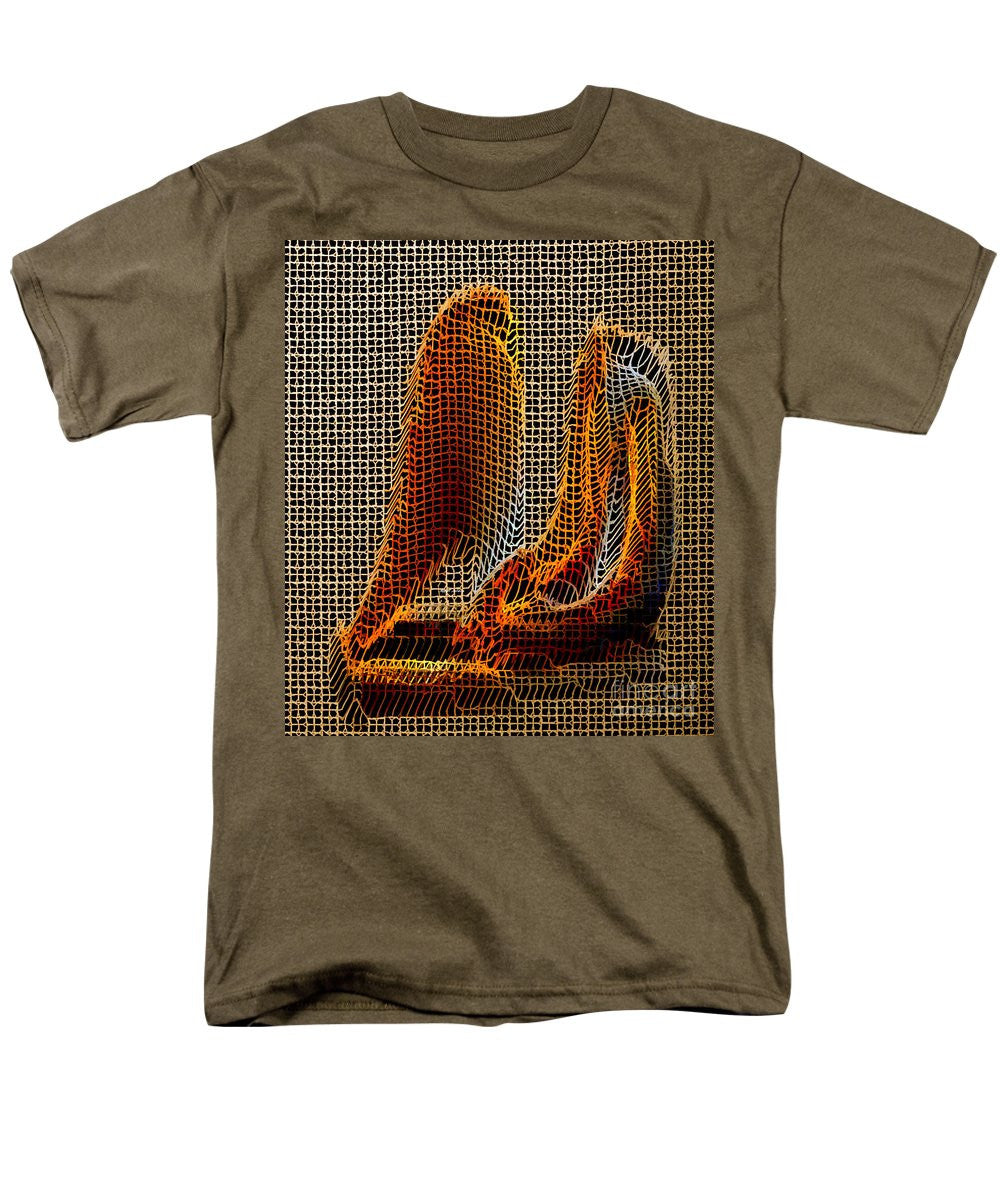 T-shirt pour homme (coupe standard) - Sculpture abstraite en 3D