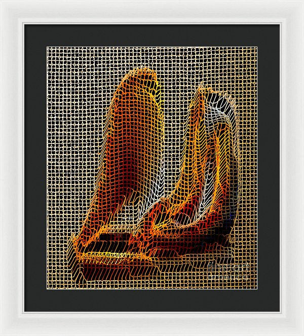 Framed Print - Abstract 3d Sculpture