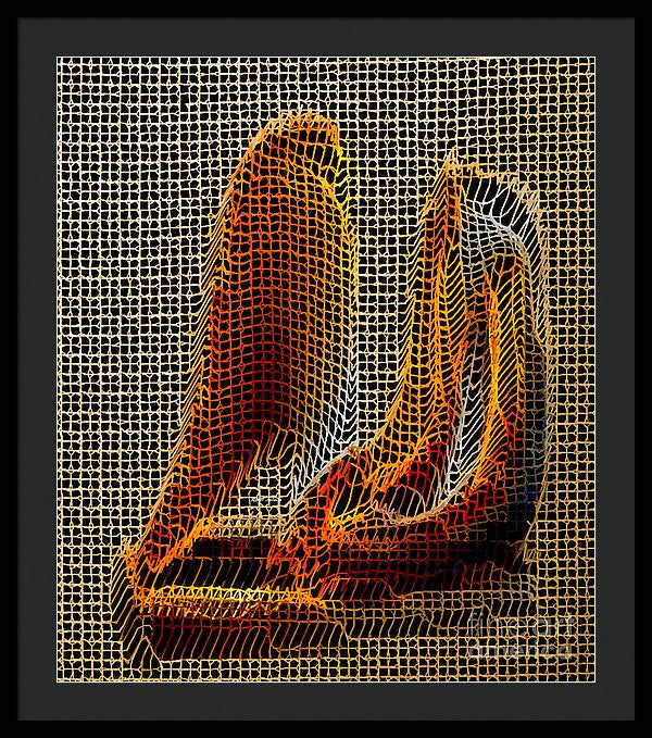 Framed Print - Abstract 3d Sculpture