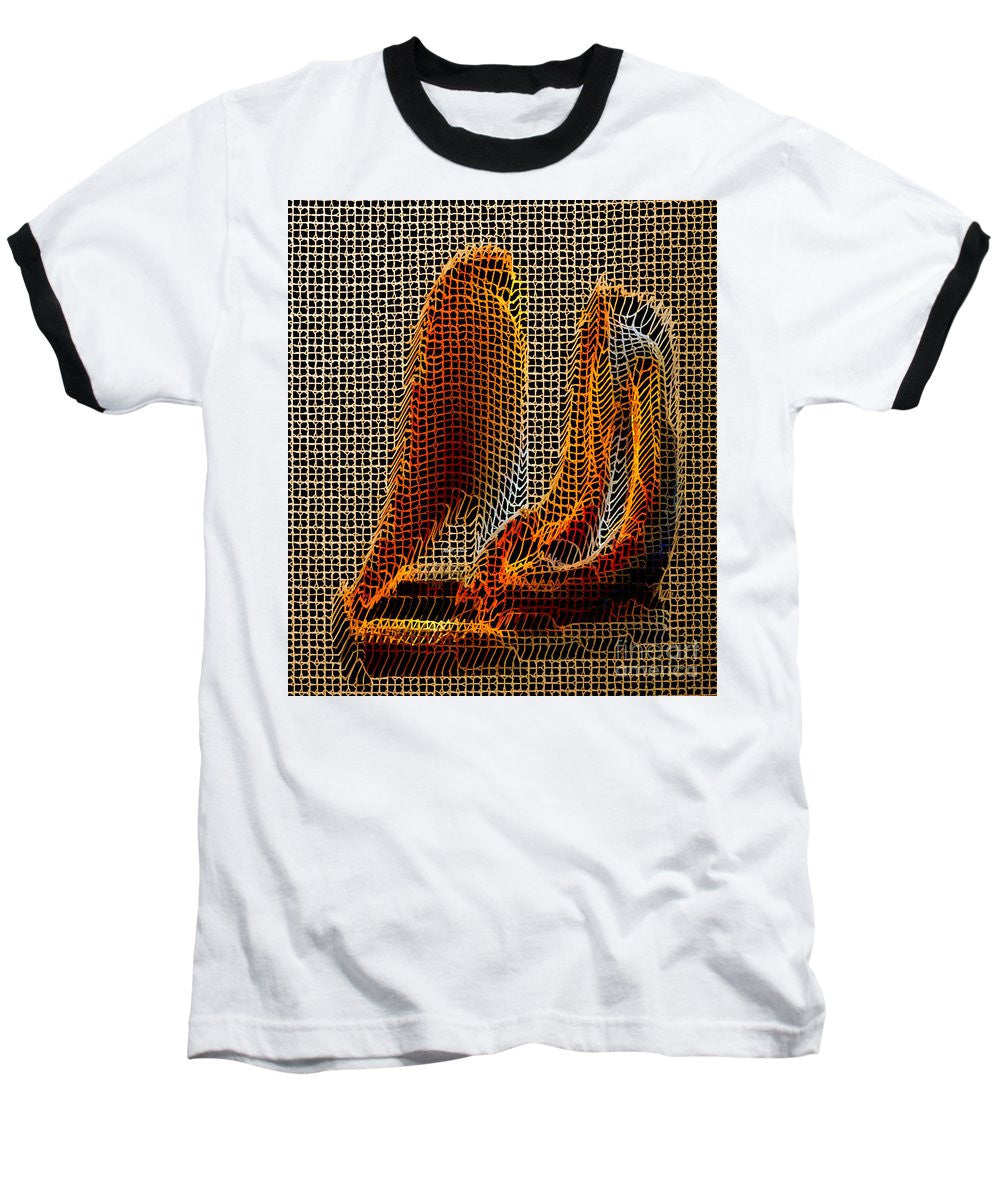 Baseball T-Shirt - Abstract 3d Sculpture