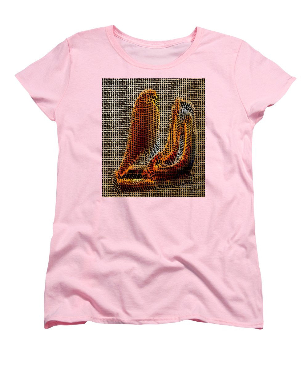 T-shirt femme (coupe standard) - Sculpture abstraite 3D