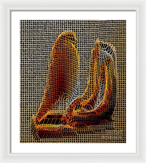 Framed Print - Abstract 3d Sculpture