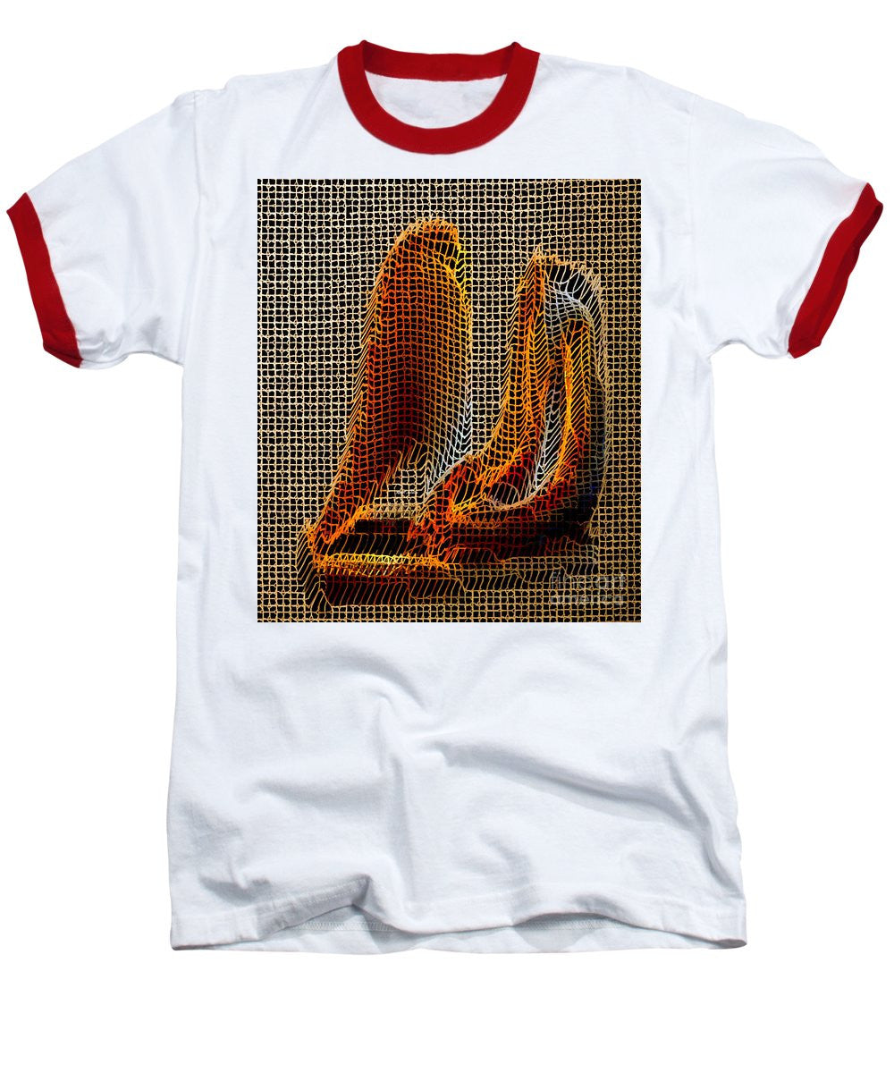 Baseball T-Shirt - Abstract 3d Sculpture